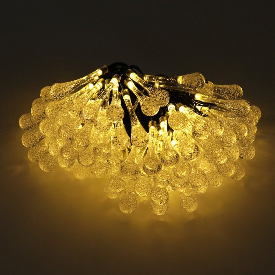 32FT 10M 100LED Solar Water Drop Fairy String Light Outdoor Garden Party Christmas Lawn Lamp Decor 32FT 10M 100LED Solar Water Drop Fairy String Light Outdoor Garden Party Christmas Lawn Lamp Decor
