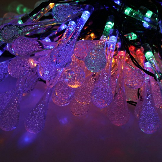 32FT 10M 100LED Solar Water Drop Fairy String Light Outdoor Garden Party Christmas Lawn Lamp Decor 32FT 10M 100LED Solar Water Drop Fairy String Light Outdoor Garden Party Christmas Lawn Lamp Decor