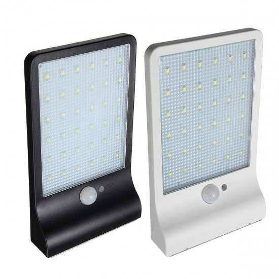 36LED Solar Power PIR Motion Sensor Wall Light Outdoor Waterproof Garden Lamp