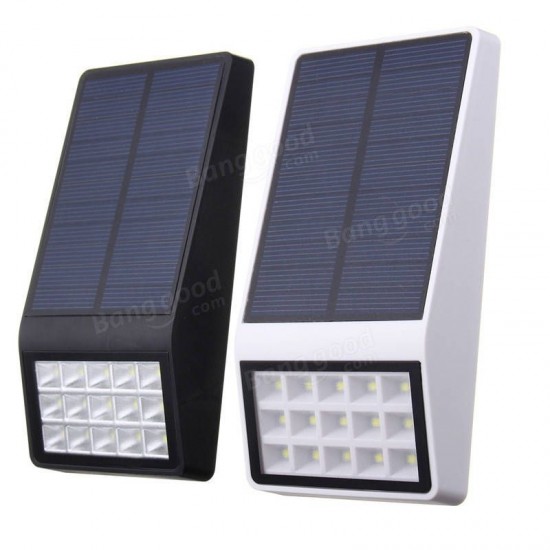 3.7V 1W Solar Powered 15 LED Wall Lamp Night Light Waterproof for Garden Patio Path 3.7V 1W Solar Powered 15 LED Wall Lamp Night Light Waterproof for Garden Patio Path