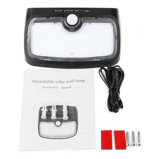38 LED Detachable Solar Powered Motion Sensor Waterproof Wall Light Outdoor Garden Security Lamp 38 LED Detachable Solar Powered Motion Sensor Waterproof Wall Light Outdoor Garden Security Lamp
