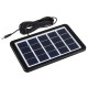3W Solar Generator Home DC System Kit with 2 LED Light Bulb Emergency Lamp For Outdoor Camping