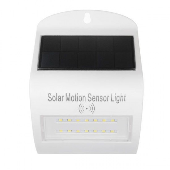 3W Solar Powered 14 LED Radar Motion Sensor Wall Light Waterproof Outdoor Garden Security Lamp