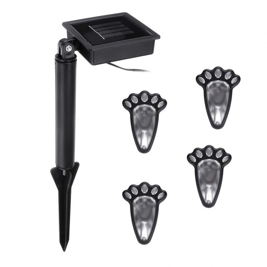4 In1 Solar Powered LED Dog Paw Print Lights Garden Outdoor Lawn Yard Path Lamp 4 In1 Solar Powered LED Dog Paw Print Lights Garden Outdoor Lawn Yard Path Lamp