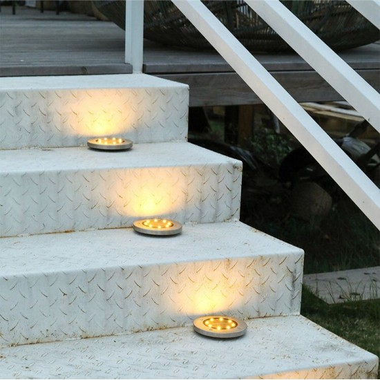 4 Pcs LED Solar Power In Ground Lights Outdoor Garden Courtyard Landscape lights 4 Pcs LED Solar Power In Ground Lights Outdoor Garden Courtyard Landscape lights