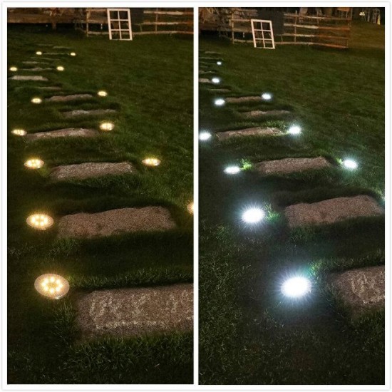 4 Pcs LED Solar Power In Ground Lights Outdoor Garden Courtyard Landscape lights 4 Pcs LED Solar Power In Ground Lights Outdoor Garden Courtyard Landscape lights