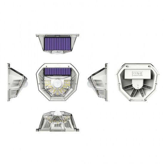 40 LED Solar Light Transparent Small Outdoor Wall Lamp White Light 8M Sensing Distance 120 Degree Sensoring Angle Two Lighting Modes 40 LED Solar Light Transparent Small Outdoor Wall Lamp White Light 8M Sensing Distance 120 Degree Sensoring Angle Two Lighting Modes