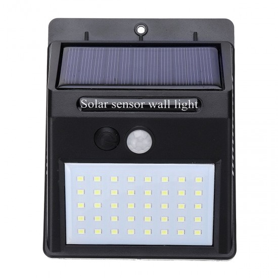 40 LED Solar Power Wall Light 3 Modes PIR Motion Outdoor Garden Landscape Lamp