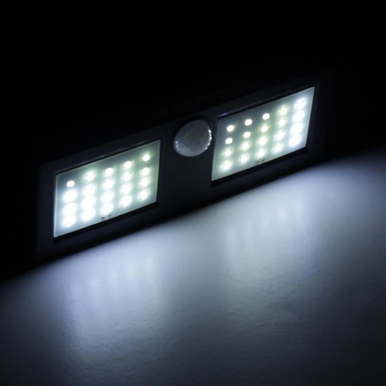 40 LED Solar Powered PIR Motion Sensor Wall Lamp Waterproof Security White Light Garden Outdoor 40 LED Solar Powered PIR Motion Sensor Wall Lamp Waterproof Security White Light Garden Outdoor