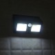 40 LED Solar Powered PIR Motion Sensor Wall Lamp Waterproof Security White Light Garden Outdoor