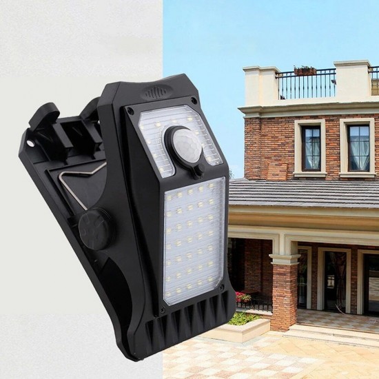 45LED Solar Energy Color Frame Wall Lamp Clip Lamp LED Human Body Induction Lamp Outdoor