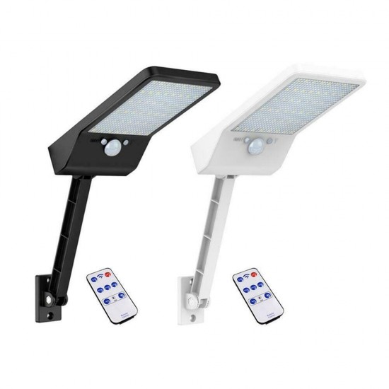 48 LED Solar Wall Light PIR Motion Sensor Outdoor Yard Street Lamp Waterproof with Remote Control 48 LED Solar Wall Light PIR Motion Sensor Outdoor Yard Street Lamp Waterproof with Remote Control
