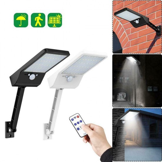 48 LED Solar Wall Light PIR Motion Sensor Outdoor Yard Street Lamp Waterproof with Remote Control 48 LED Solar Wall Light PIR Motion Sensor Outdoor Yard Street Lamp Waterproof with Remote Control