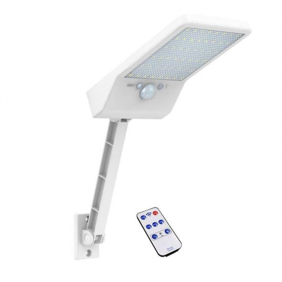 48 LED Solar Wall Light PIR Motion Sensor Outdoor Yard Street Lamp Waterproof with Remote Control