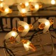 4.85m 6.35m 7.85m Solar Powered LED String Light Waterproof Bee Outdoor Garden Lamp for Gift Decor Party