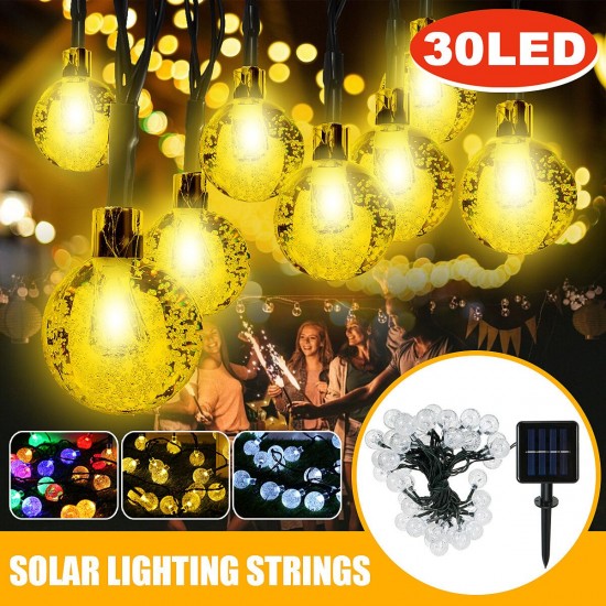 4.8M/6.5M/7M 2 Modes 20/30/50LED Solar String Light Outdoor Lawn Lamp Christmas Decorations Clearance Christmas Lights 4.8M/6.5M/7M 2 Modes 20/30/50LED Solar String Light Outdoor Lawn Lamp Christmas Decorations Clearance Christmas Lights