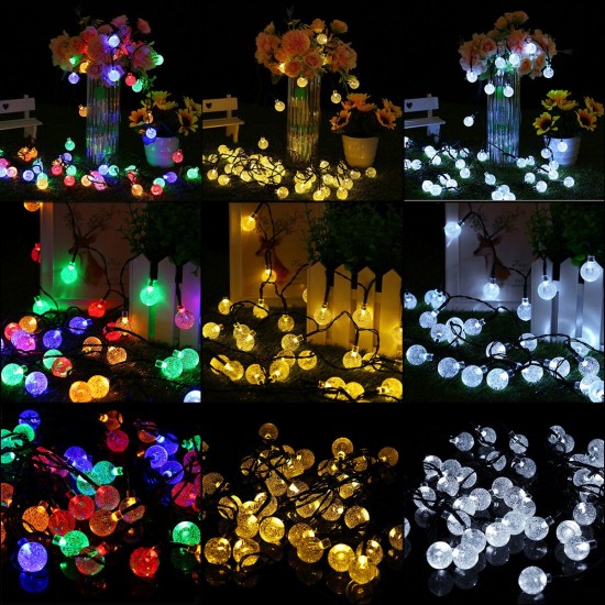 4.8M/6.5M/7M 2 Modes 20/30/50LED Solar String Light Outdoor Lawn Lamp Christmas Decorations Clearance Christmas Lights 4.8M/6.5M/7M 2 Modes 20/30/50LED Solar String Light Outdoor Lawn Lamp Christmas Decorations Clearance Christmas Lights