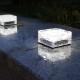 4LED Solar Light Ice Brick Under Ground Garden Lawn Deck Path Yard Outdoor Waterproof Lamp