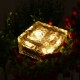 4LED Solar Light Ice Brick Under Ground Garden Lawn Deck Path Yard Outdoor Waterproof Lamp