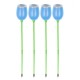 4PCS Solar Power LED Buried In Ground Lights Garden Path Lawn Fence Lighting Lamp