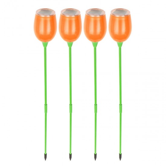 4PCS Solar Power LED Buried In Ground Lights Garden Path Lawn Fence Lighting Lamp
