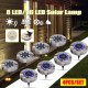 4PCS Solar Powered LED Lawn Light Outdoor Garden Waterproof Landscape Lamp