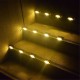 4Pcs LED Solar Powered Fence Wall Lights Garden Lamp Step Paths Decking Outdoor