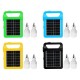 5 In 1 Solar Generator System Portable Emergency Light Camping Lamp with 2PCS 3W LED Bulb 5 In 1 Solar Generator System Portable Emergency Light Camping Lamp with 2PCS 3W LED Bulb