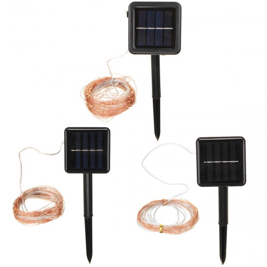 50/100/200LEDs Solar Copper Wire Lamp Fairy String Lights Waterproof Outdoor 50/100/200LEDs Solar Copper Wire Lamp Fairy String Lights Waterproof Outdoor