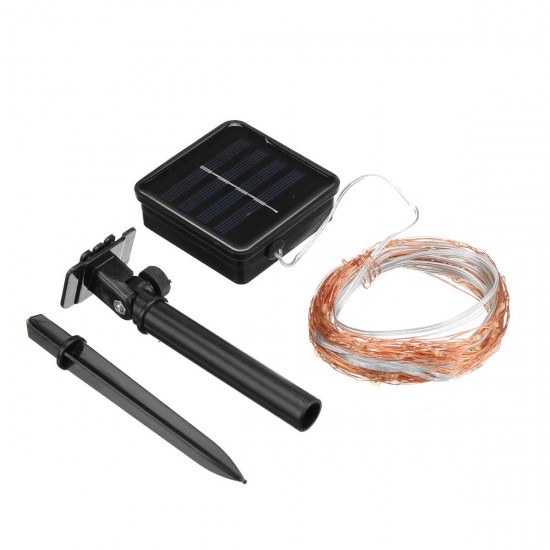 50/100/200LEDs Solar Copper Wire Lamp Fairy String Lights Waterproof Outdoor 50/100/200LEDs Solar Copper Wire Lamp Fairy String Lights Waterproof Outdoor