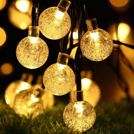 50/100/200LEDs Solar String Fairy Light Ball Lamp Garden Outdoor Waterproof Home Party Decoration Christmas Decorations Clearance Christmas Lights 50/100/200LEDs Solar String Fairy Light Ball Lamp Garden Outdoor Waterproof Home Party Decoration Christmas Decorations Clearance Christmas Lights