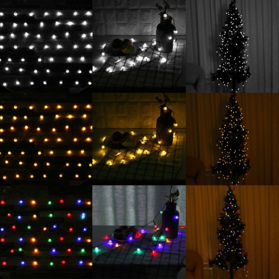 50/100/200LEDs Solar String Fairy Light Ball Lamp Garden Outdoor Waterproof Home Party Decoration Christmas Decorations Clearance Christmas Lights