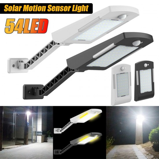 54 LED Solar PIR Sensor Light Outdoor Security Lamp for Home Wall Street