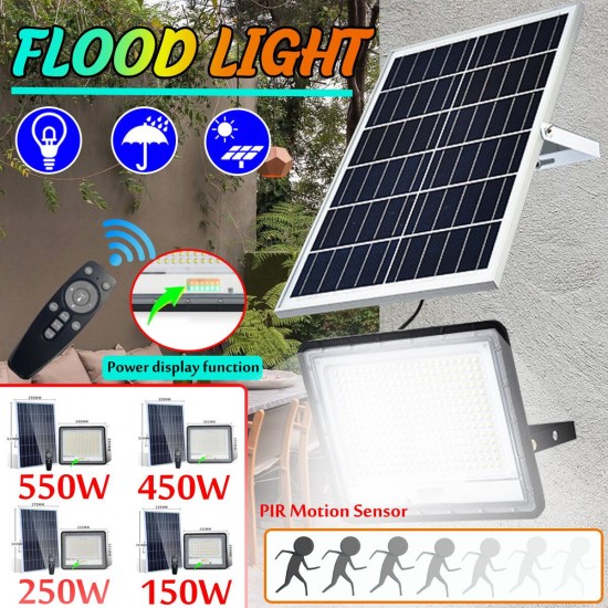 550/450/250/150W Solar Flood Street Light Outdoor Garden Wall Light Waterproof