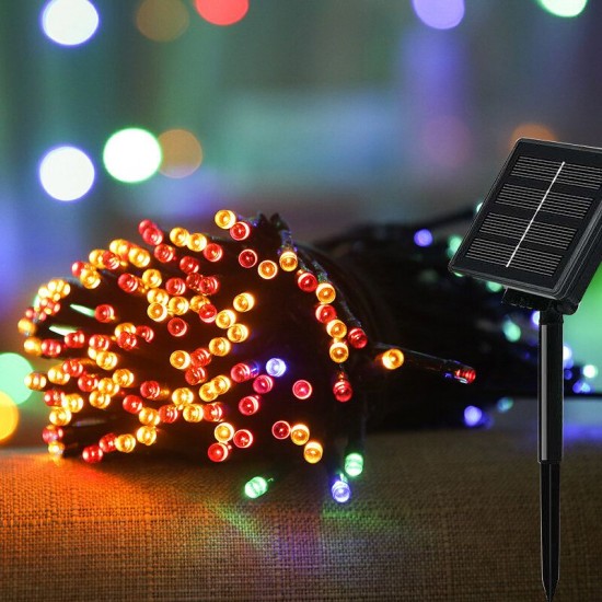 5M 20LED Solar Fairy String Light 2 Modes Outdoor Waterproof Garden Home Decorative Lamp