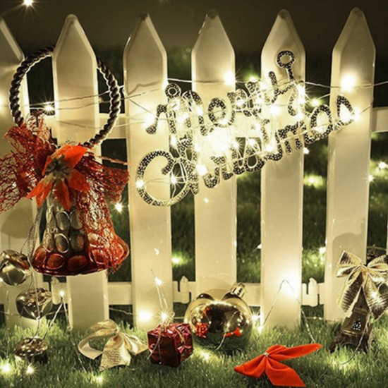 5M/10M/20M LED Solar String Light 8 Modes White Rope Wire Christmas Lamp for Outdoor Garden Home Festival Decor