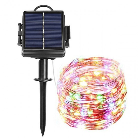 5M/10M/20M Solar Powered 50/100/200LEDs String Light 8 Modes Waterproof Outdoor Garden Home Decorative Lamp