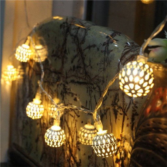 5M/6.5M/7M LED Solar Garden String Light Outdoor Moroccan Hanging Lantern Fairy Lamp