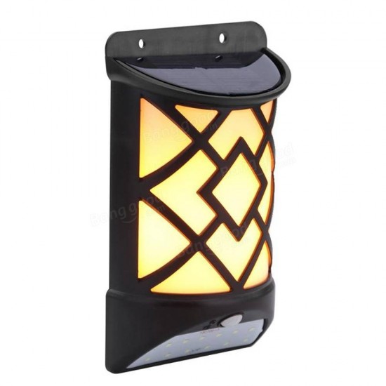 5W Solar Powered LED Flame Effect Light-controlled PIR Motion Sensor Wall Light Outdoor Garden Yard 5W Solar Powered LED Flame Effect Light-controlled PIR Motion Sensor Wall Light Outdoor Garden Yard