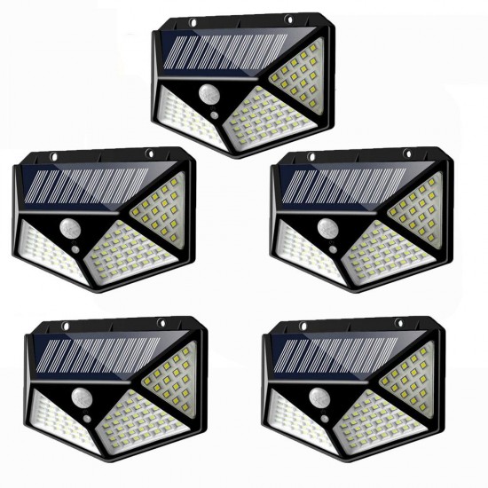 5pcs 100 LED Solar Powered PIR Motion Sensor Wall Light Outdoor Garden Lamp 3 Modes 5pcs 100 LED Solar Powered PIR Motion Sensor Wall Light Outdoor Garden Lamp 3 Modes