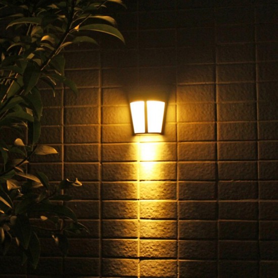 6 LED Solar Power Wall Light Outdoor Waterproof Street Yard Garden Security Lamp