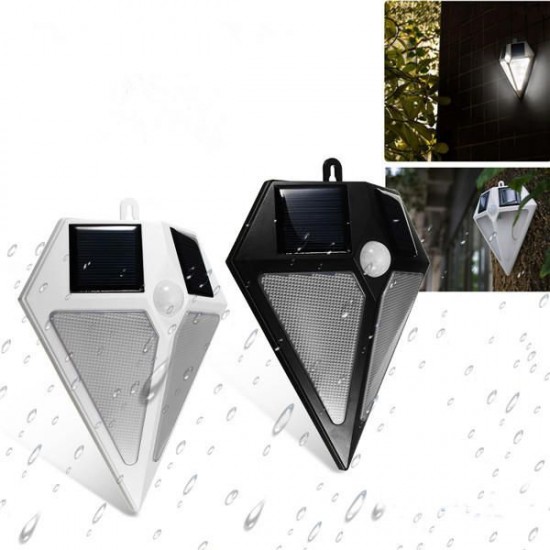 6 LED Solar Powered Waterproof PIR Motion Sensor Wall Light Outdoor Garden Sercurity Night Lamp Without Battery