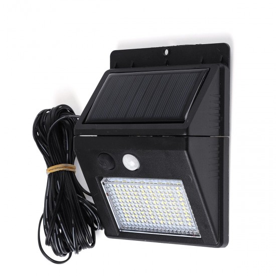 64/48/32LED Solar 3 Modes LED Split Waterproof Solar Lamp Human Body Sensor Yard With 7.5m Cable