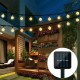 64FT 20M 200LED Solar Powered String Light Outdoor IP65 Garden Path Yard Decorative Lamp