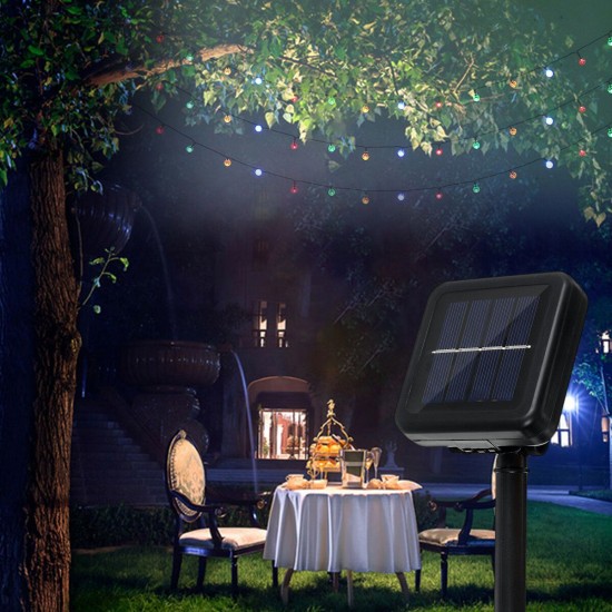 64FT 20M 200LED Solar Powered String Light Outdoor IP65 Garden Path Yard Decorative Lamp