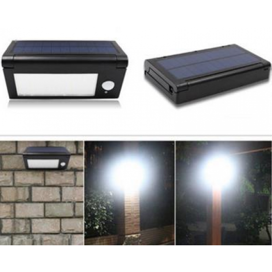 6.4W 32LED Foldable PIR Motion Sensor IP65 Waterproof Solar Powered Wall Light DC3.7V