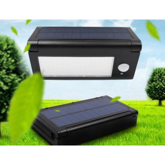 6.4W 32LED Foldable PIR Motion Sensor IP65 Waterproof Solar Powered Wall Light DC3.7V