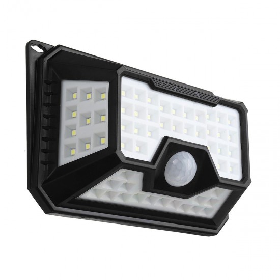 66 LED 4 Side Solar PIR Motion Sensor Wall Lamp 3 Mode Lamp Outdoor Light