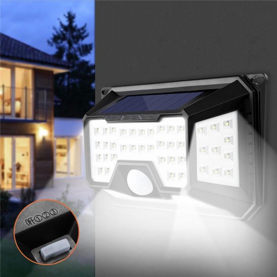 66 LED 4 Side Solar PIR Motion Sensor Wall Lamp 3 Mode Lamp Outdoor Light 66 LED 4 Side Solar PIR Motion Sensor Wall Lamp 3 Mode Lamp Outdoor Light