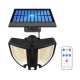 66/90LED Outdoor Solar Light Motion Sensor Adjustable Wall Lamp With Remote Control